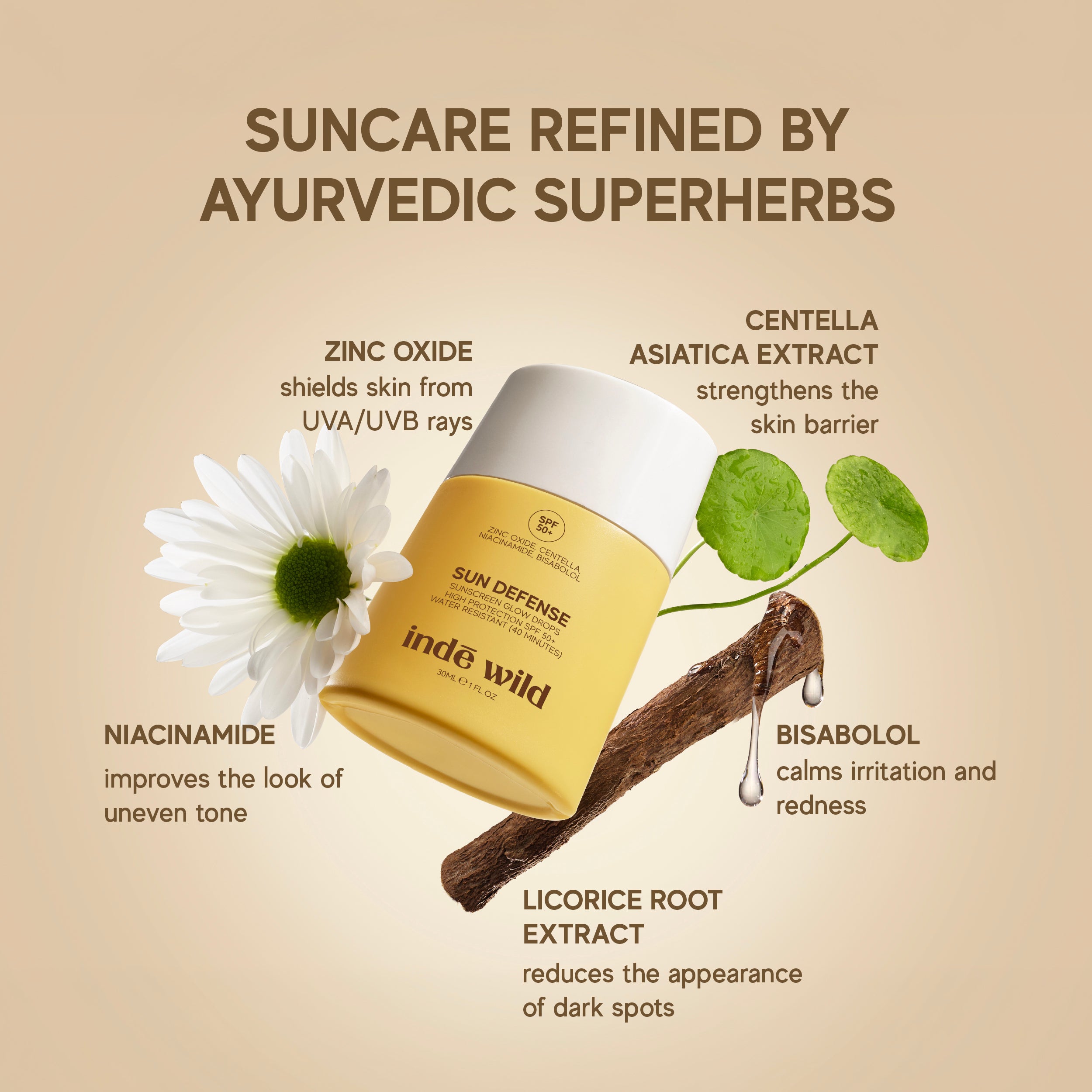 Sun Defense Sun Defense Sunscreen Glow Drops SPF 50+ – indē wild ROW